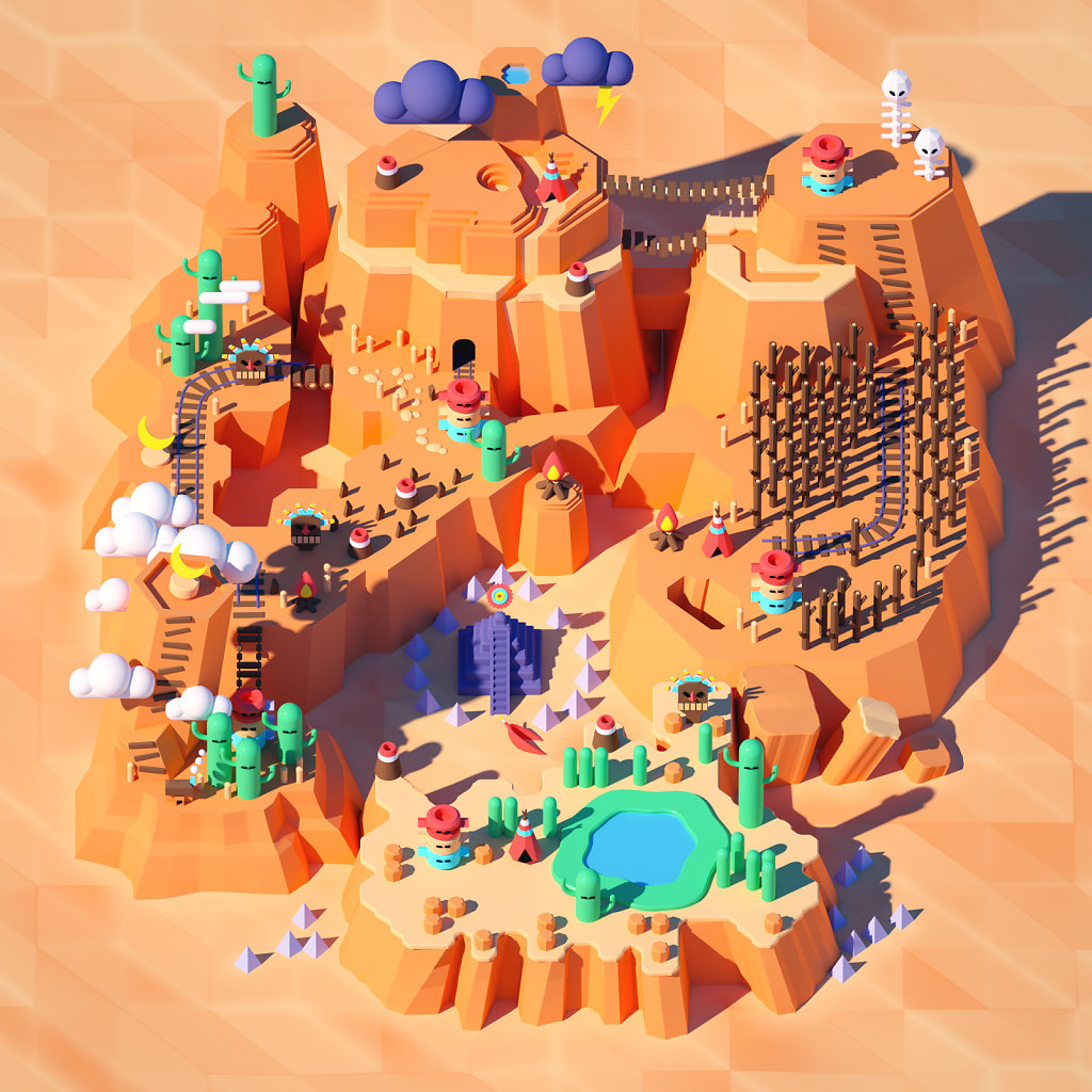 Super Mario World 3D (Wild Desert)